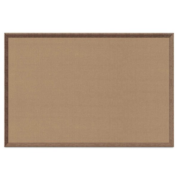 United Visual Products Decor Wood Combo Board, 48"x36", Cherry/Black Porcelain & Cobalt UV703DEFAB-CHERRY-BLKPORC-COBACC - main